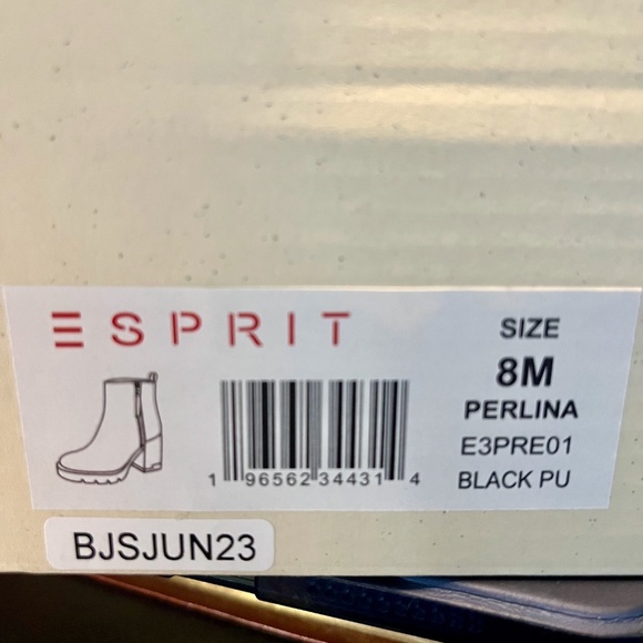 Esprit Perlina Memory Foam Heeled Women's Boots, Color Black, Size 8, NIB - Picture 4 of 4